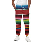 Mexican Serape Blanket Pattern Print Cotton Pants