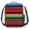 Mexican Serape Blanket Pattern Print Crossbody Lunch Bag