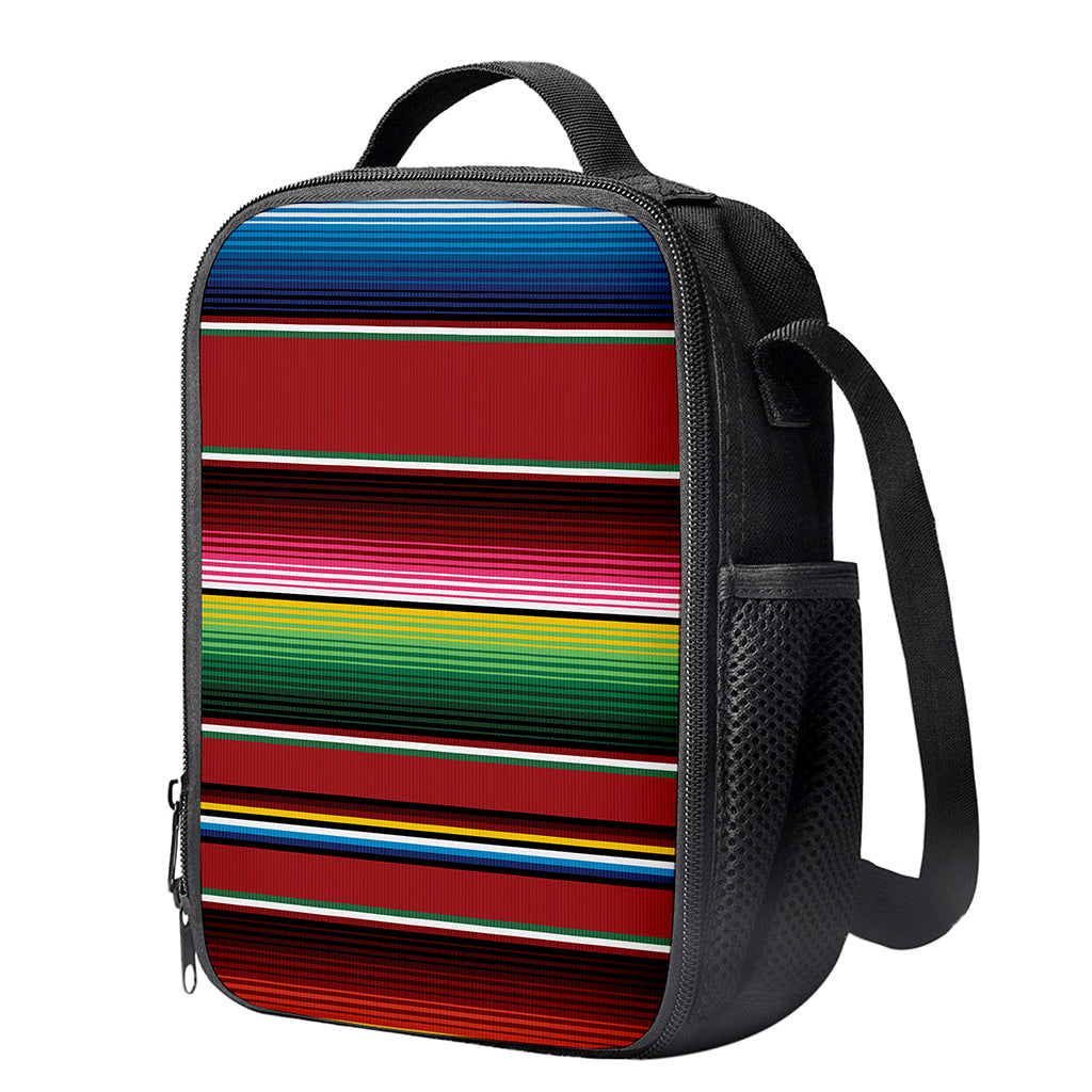 Mexican Serape Blanket Pattern Print Crossbody Lunch Bag