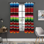 Mexican Serape Blanket Pattern Print Curtain