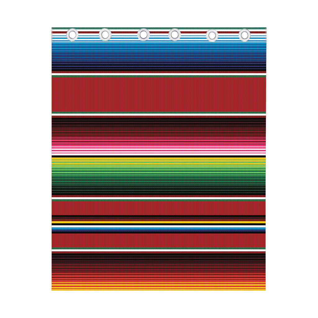 Mexican Serape Blanket Pattern Print Curtain