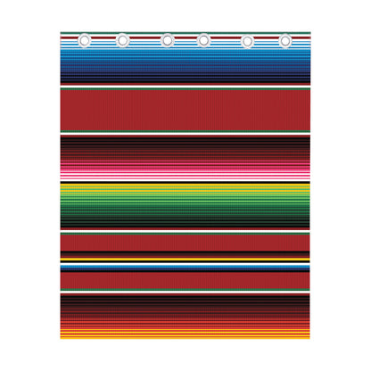 Mexican Serape Blanket Pattern Print Curtain