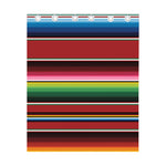 Mexican Serape Blanket Pattern Print Curtain
