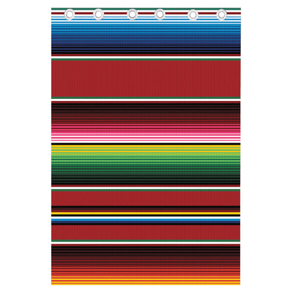 Mexican Serape Blanket Pattern Print Curtain