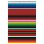 Mexican Serape Blanket Pattern Print Curtain