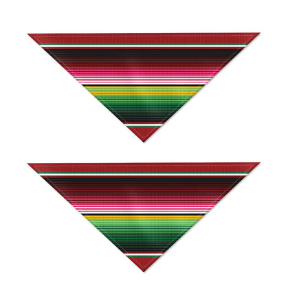 Mexican Serape Blanket Pattern Print Dog Bandana
