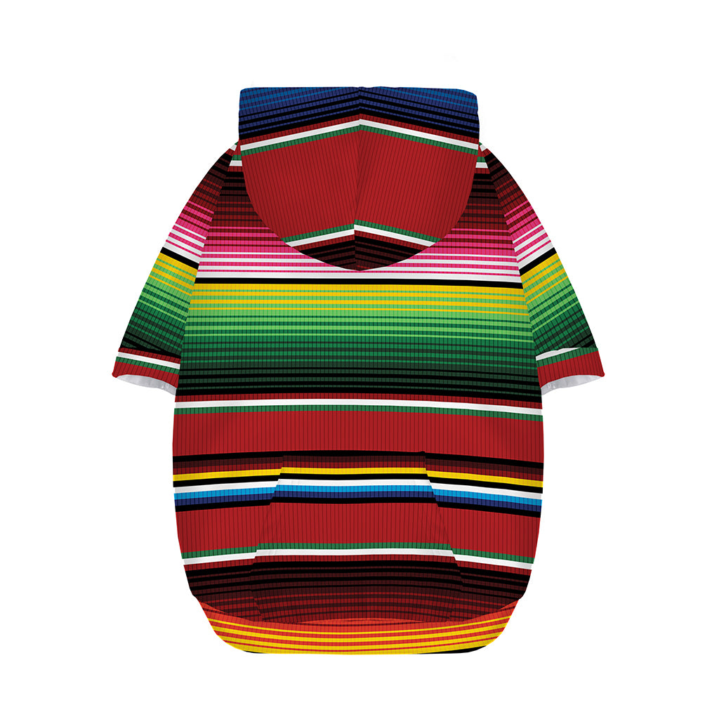 Mexican Serape Blanket Pattern Print Dog Zip Up Hoodie