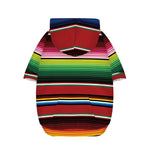 Mexican Serape Blanket Pattern Print Dog Zip Up Hoodie