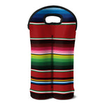 Mexican Serape Blanket Pattern Print Double Neoprene Wine Tote