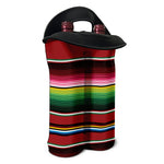 Mexican Serape Blanket Pattern Print Double Neoprene Wine Tote