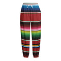 Mexican Serape Blanket Pattern Print Fleece Lined Knit Pants