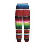 Mexican Serape Blanket Pattern Print Fleece Lined Knit Pants