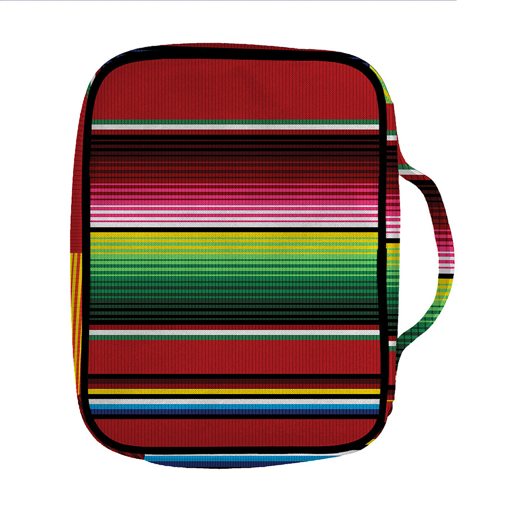 Mexican Serape Blanket Pattern Print Front Pocket Bible Bag