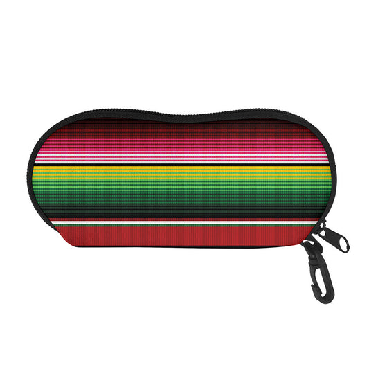 Mexican Serape Blanket Pattern Print Glasses Case