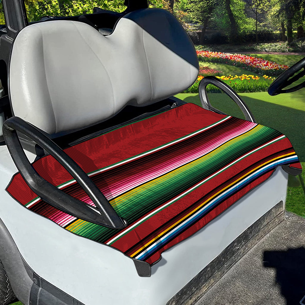 Mexican Serape Blanket Pattern Print Golf Cart Seat Cover