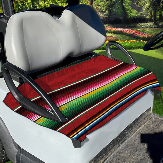 Mexican Serape Blanket Pattern Print Golf Cart Seat Cover