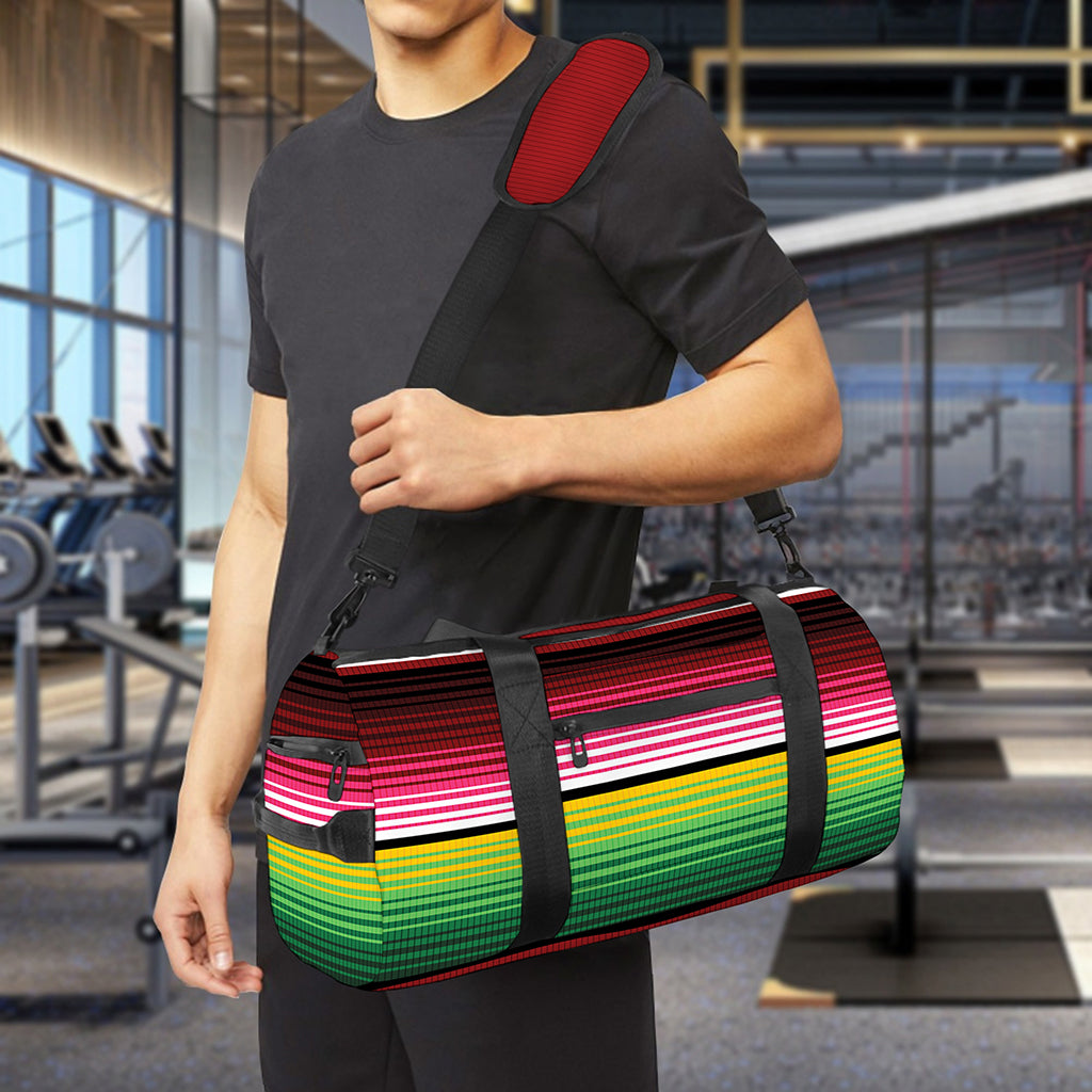 Mexican Serape Blanket Pattern Print Gym Bag