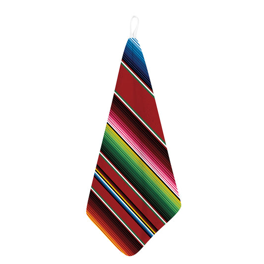 Mexican Serape Blanket Pattern Print Hand Towel
