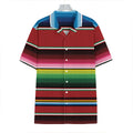 Mexican Serape Blanket Pattern Print Hawaiian Shirt