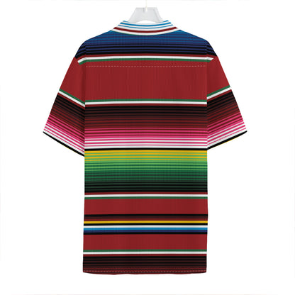 Mexican Serape Blanket Pattern Print Hawaiian Shirt