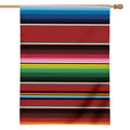 Mexican Serape Blanket Pattern Print House Flag