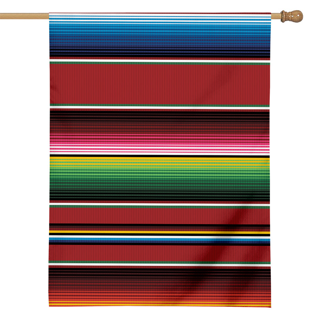 Mexican Serape Blanket Pattern Print House Flag