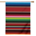 Mexican Serape Blanket Pattern Print House Flag