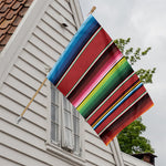 Mexican Serape Blanket Pattern Print House Flag