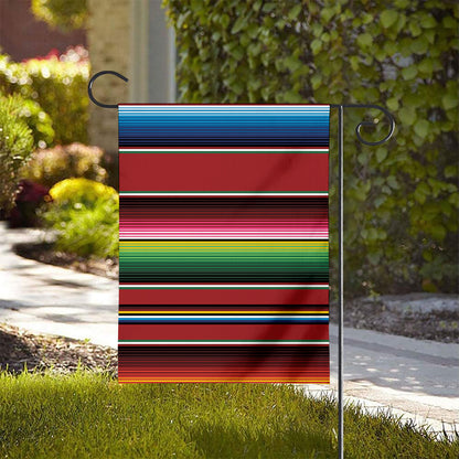 Mexican Serape Blanket Pattern Print House Flag