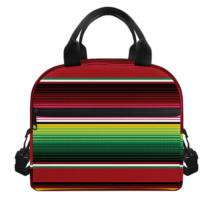 Mexican Serape Blanket Pattern Print Insulated Lunch Bag