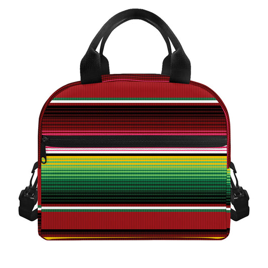 Mexican Serape Blanket Pattern Print Insulated Lunch Bag