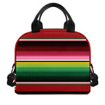 Mexican Serape Blanket Pattern Print Insulated Lunch Bag