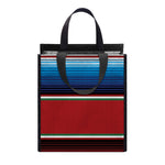 Mexican Serape Blanket Pattern Print Insulated Lunch Tote