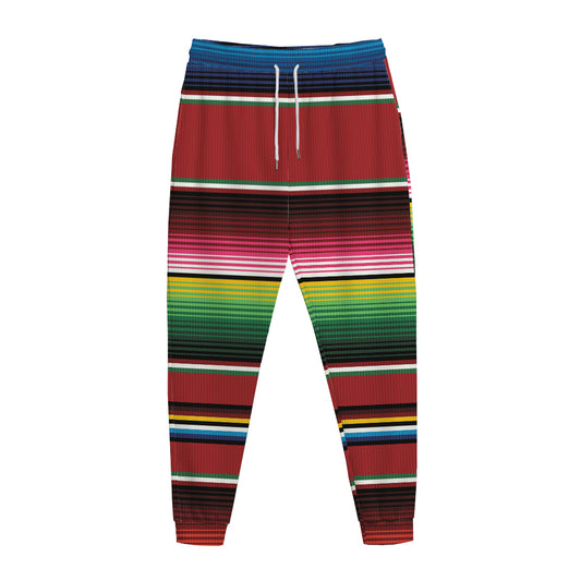Mexican Serape Blanket Pattern Print Jogger Pants
