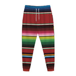 Mexican Serape Blanket Pattern Print Jogger Pants