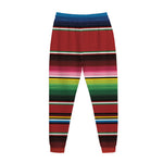 Mexican Serape Blanket Pattern Print Jogger Pants