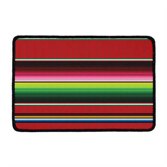 Mexican Serape Blanket Pattern Print Kitchen Mat