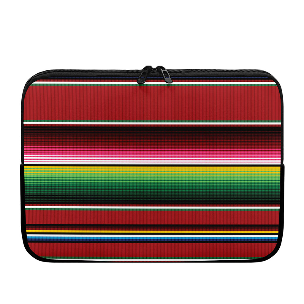 Mexican Serape Blanket Pattern Print Laptop Sleeve