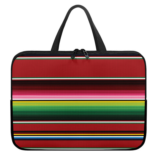 Mexican Serape Blanket Pattern Print Laptop Sleeve With Handle