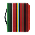 Mexican Serape Blanket Pattern Print Leather Bible Cover