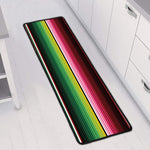 Mexican Serape Blanket Pattern Print Long Kitchen Mat