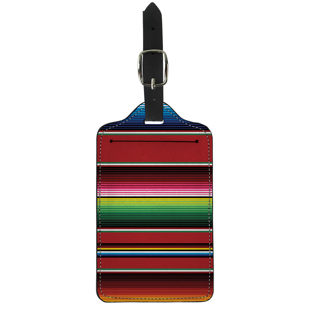 Mexican Serape Blanket Pattern Print Luggage Tag