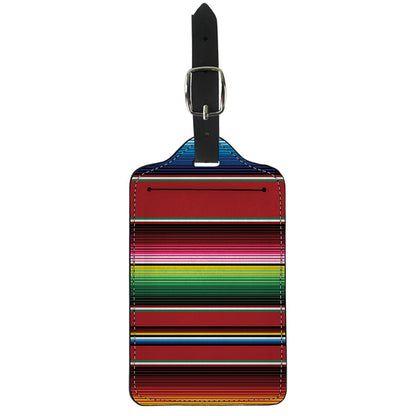 Mexican Serape Blanket Pattern Print Luggage Tag