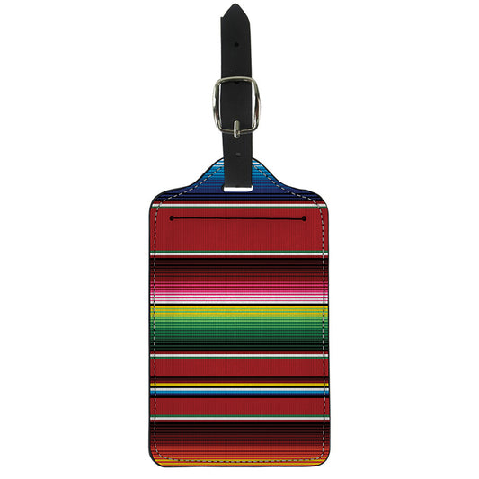 Mexican Serape Blanket Pattern Print Luggage Tag