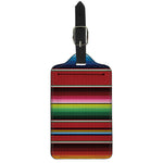 Mexican Serape Blanket Pattern Print Luggage Tag