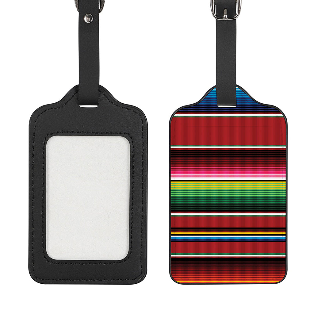 Mexican Serape Blanket Pattern Print Luggage Tag