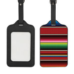 Mexican Serape Blanket Pattern Print Luggage Tag