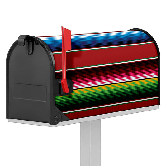 Mexican Serape Blanket Pattern Print Mailbox Cover