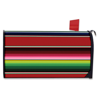 Mexican Serape Blanket Pattern Print Mailbox Cover