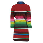 Mexican Serape Blanket Pattern Print Men's Bathrobe